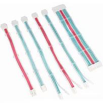 Kolink Core Adept Braided Cable Extension Kit - Brilliant White/Neon Blue/Pure Pink COREADEPT-EK-BBP