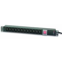 Techly TechlyPro Rack 19'' 1U power strip for UPS 250V/16A 12x C13 sockets C20 plug 023776