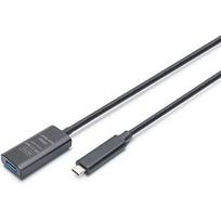 Digitus Active USB-C 3.2 Gen1 to USB-A Gen1 10G Extension Cable, 10m DA-73113