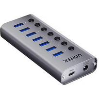 Unitek HUB USB-A 7-IN-1 WITH SWITCHES H1314A01-EU