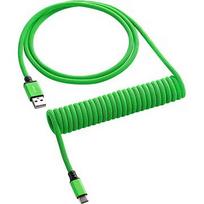 CableMod Classic Coiled Keyboard Cable, USB-A To USB-C, 1.5m, Viper Green CM-CKCA-CLG-KLG150KLG-R