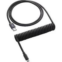 CableMod Classic Coiled Keyboard Cable, USB-A To USB-C, 1.5m, Midnight Black CM-CKCA-CK-KK150KK-R