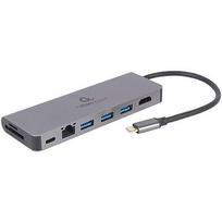 Cablexpert A-CM-COMBO5-05 USB Type-C 5-in-1 multi-port adapter (Hub + HDMI + PD + card reader + LAN) | A-CM-COMBO5-05