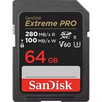 SanDisk Extreme Pro, SDXC, 64GB, UHS-II, U3, V60 SDSDXEP-064G-GN4IN