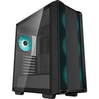 DeepCool CC560 V2, Tempered Glass, Black, Green Led R-CC560-BKGAA4-G-2