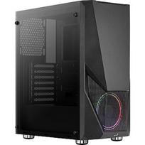 Aerocool Zauron, ARGB, Tempered Glass, Black AEROPGSZAURON-FRGB-G
