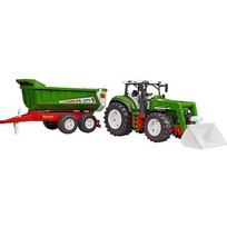 Bruder Roadmax tractor with front loader and tipping trailer 03452