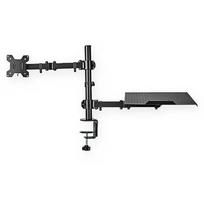 Nedis Desk Monitor Mount, 15-32", laptop up to 17" MMSISNB110BK