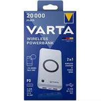 VARTA Wireless Power Bank 20,000, power bank (white, 20,000 mAh) 57909101111