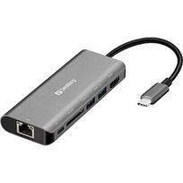 Sandberg 136-18 USB-C 6-in-1 PD 100W DisplayDock 136-18