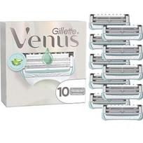 Gillette Venus Satin Care Aloe Kaunuma Apmatojumam Un Ādai, Asmeņi Sieviešu Skuvekļiem, 10 gab 80819615