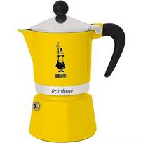 Bialetti Moka Rainbow, Yellow - 6 cups 502020171