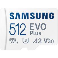 Samsung EVO PLUS microSD 512GB 2024 incl. SD Adapter memory card UHS-I U3 Full HD and 4K UHD 160MB/s read MB-MC512SA/EU