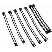 Kolink Core Adept Braided Cable Extension Kit - Black/White COREADEPT-EK-BWH