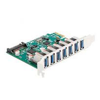 Delock PCI Express x1 card for 7 x external USB 5Gbps Type-A socket, USB controller 90104