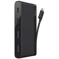 Belkin 3.0 USB-C TRAVEL HUB, BLACK F4U090BTBLK