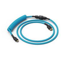 Glorious Pc Gaming Race Glorious Coiled Cable Electric Blue, USB-C auf USB-A Spiralkabel - 1,37m, himmelblau GLO-CBL-COIL-EB