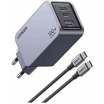 Ugreen Ladegerät Nexode Pro 100W GaN Adapter mit USB-C Ladekabel 25874