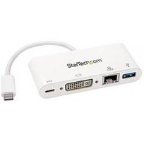 Startech USB-C ADAPTER MULTIPORT DVI DVI-I RJ45 USB-A DKT30CDVPD