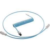 CableMod Pro Coiled Keyboard Cable, USB-A to USB-C, 1.5m, Blueberry Cheesecake CM-PKCA-CWAW-LBW150LBW-R