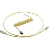 CableMod Pro Coiled Keyboard Cable, USB-A to USB-C, 1.5m, Lemon Ice CM-PKCA-CWAW-YW150YW-R