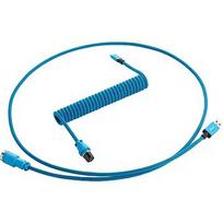 CableMod Pro Coiled Keyboard Cable, USB-A to USB-C, 1.5m, Spectrum Blue CM-PKCA-CLBALB-KLB150KLB-R