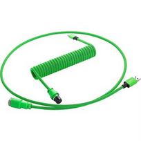 CableMod Pro Coiled Keyboard Cable, USB-A to USB-C, 1.5m, Viper Green CM-PKCA-CLGALG-KLG150KLG-R