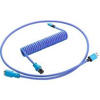 CableMod Pro Coiled Keyboard Cable, USB-A to USB-C, 1.5m, Galaxy Blue CM-PKCA-CLBALB-ILB150ILB-R