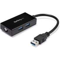 Startech USB 3.0 NETWORK ADAPTER + HUB IN USB31000S2H