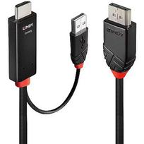 Lindy Adapter cable HDMI, DisplayPort (black/red, 2 meters) 41499