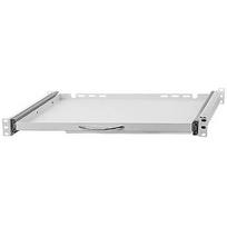 Stalflex Pull-out shelf for keyboard and mouse  19" 1U 350mm  Gray RSR19-1U-350G-KM