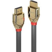 Lindy Ultra High Speed HDMI Cable, Gold Line (grey, 3 meters) 37603