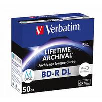 Verbatim MDisc BD-R DL 6X 50GB 5 Pack Jewel Case 43846