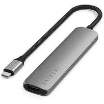 Satechi 6-in-1 USB-C Slim Multiport Adapter, space grey - USB hub ST-P6SM