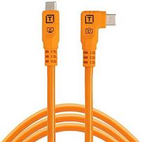 Tether Tools cable USB-C - USB-C TetherPro Optima 10G Right Angle 1.8m, orange CUC06RTG2-ORG