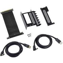 CableMod Vertical GPU Bracket + PCIe 3.0 Riser Cable, Black CM-VPB-2DK-R
