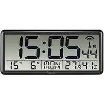 Hama jumbo digital radio wall clock black 186352