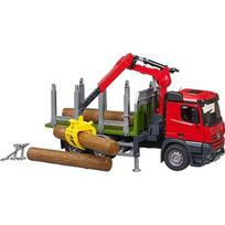 Bruder Mercedes Benz Arocs timber transport truck, model vehicle (with loading crane, gripper and 3 tree trunks) 03669