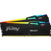 Kingston FURY Beast RGB Black (EXPO + XMP), DDR5, 16GB, 5600MT/s, CL36, Kit of 2 KF556C36BBEAK2-16