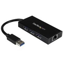 Startech PORTABLE USB 3.0 HUB W/ GBE . ST3300GU3B