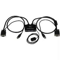 Startech 2PORT CABLE KVM WITH VGA USB AND REMOTE SWITCH BUTTON SV211USB