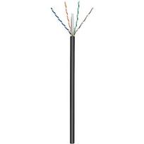 Goobay Outdoor Network Cable | CAT 6 U/UTP | AWG 24/1 | Cable length: 100 m | Black 77625