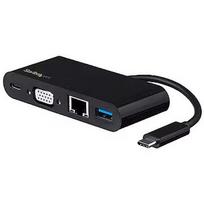 Startech USB C VGA MULTIPORT ADAPTER USB PD CHARGING 60W USB 3.0GBE DKT30CVAGPD