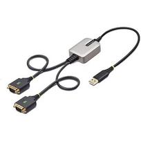 Startech USB-A to 2x Serial DB9 Adapter Cable, 0.6m 2P1FFC-USB-SERIAL