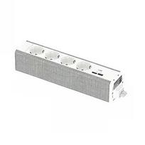 Schneider Electric SCHNEIDER ELECTRIC UNICA SYSTEM+ MOD.UNIT 4XSCHUKO+USBA/C WHITE/GREY INS44234