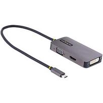 Startech USB C VIDEO ADAPTER 4K 60HZ ALUMINUM 118-USBC-HDMI-VGADVI