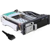 Delock 5.25" Mobile Rack for 1 x 2.5" + 1 x 3.5" SATA HDD + 2 x USB 3.0 ports 47209