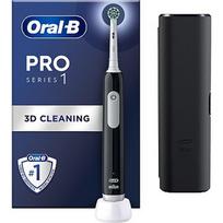 Braun D305.513.3X Pro Series 1 Black Elektriskā Zobu Birste + Ceļojuma Futrālis -