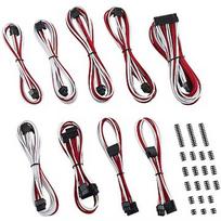 CableMod C-Series ModMesh Classic Cable Kit for Corsair RMi/RMx/RM (Black Label), White/Red CM-CSR-CKIT-NKWR-R