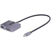 Startech USB C VIDEO ADAPTER 4K 60HZ 4K 60HZ 3.5MM AUDIO 100W PD 122-USBC-HDMI-4K-VGA